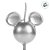 Vela Mickey 360 Prata - Disney Original - 1 unidade - Rizzo - Imagem 2