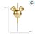 Vela Mickey 360 Dourada - Disney Original - 1 unidade - Rizzo - Imagem 3