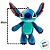 Pelúcia Stitch Personalizado Com Nome Na Orelha - 20 cm - 1 unidade - Disney Original - Rizzo - Imagem 3