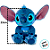 Pelúcia Stitch Big Feet Personalizado Com Nome Na Barriga - 23 cm - 1 unidade - Disney Original - Rizzo - Imagem 3