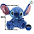 Pelúcia Stitch Big Feet Personalizado Com Nome Na Orelha - 45 cm - 1 unidade - Disney Original - Rizzo - Imagem 3