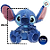 Pelúcia Stitch Big Feet Personalizado Com Nome Na Orelha - 45 cm - 1 unidade - Disney Original - Rizzo - Imagem 3