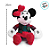 Pelúcia Minnie Natalina Roupa Xadrez - 20cm - Disney Original - 1 unidade - Rizzo - Imagem 3