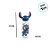 Garrafa De Plástico 3D - Stitch - 560ml - 1 unidade - Disney Original - Rizzo - Imagem 2