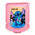 Sanduicheira/Porta Frios Rosa - Stitch com Colar de Flores - 16cm - 1 unidade - Disney Original -  Rizzo - Imagem 6