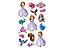 Mini Personagens Decorativos Festa Princesinha Sofia - 15 unidades - Disney Original - Rizzo - Imagem 1