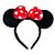 Tiara Minnie Laço Kids Vermelho Peluciada - 1 unidade - Disney Original - Rizzo - Imagem 1