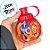 Garrafa Squeeze Bola Divertidamente - Vermelha - 250ml - 1 unidade - Disney Original - Rizzo - Imagem 3