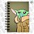 Caderninho de Anotações - Baby Yoda II - Star Wars - 50 Folhas - 7x10cm - 1 unidade - Disney Original - Rizzo - Imagem 1