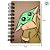 Caderninho de Anotações - Baby Yoda I - Star Wars - 50 Folhas - 7x10cm - 1 unidade - Disney Original - Rizzo - Imagem 3