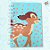 Caderninho de Anotações - Bambi - 50 Folhas - 7x10cm - 1 unidade - Disney Original - Rizzo - Imagem 1