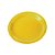 Prato de Papel Redondo Biodegradável - Amarelo - 18cm - 10 unidades - Rizzo - Imagem 1