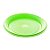 Prato Biodegradável 15cm Crystal Neon Verde - 10 Unidades - Trik Trik - Imagem 1