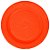 Prato Biodegradável 15cm Crystal Neon Laranja - 10 Unidades - Trik Trik - Imagem 1