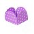 Forminhas para Doces 4 Pétalas Poá Lilas e Branco 50 unidades NC Toys - Imagem 1