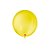 Balão de Festa Látex Liso 9''23cm Redondo  - Amarelo Citrino - 50 unidades - Balões São Roque - Rizzo - Imagem 1