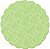 Fundo Rendado Redondo Verde Cítrico 9cm - 100 unidades - Cromus - Rizzo Embalagens - Imagem 1