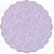 Fundo Rendado Redondo Lilás 9cm - 100 unidades - Cromus - Rizzo Embalagens - Imagem 1