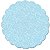 Fundo Rendado Redondo Azul Claro 9cm - 100 unidades - Cromus - Rizzo Embalagens - Imagem 1