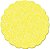 Fundo Rendado Redondo Amarelo 9cm - 100 unidades - Cromus - Rizzo Embalagens - Imagem 1