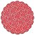 Fundo Rendado Redondo Vermelho 9cm (761001) - 100 unidades - Cromus - Rizzo Embalagens - Imagem 1
