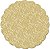 Fundo Rendado Redondo Ouro 9cm (761007) - 100 unidades - Cromus - Rizzo - Imagem 1