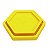 Bandeja Sextavada Amarelo Neon - 01 unidade - Só Boleiras - Rizzo Embalagens - Imagem 1