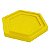 Bandeja Sextavada Amarelo - 01 unidade - Só Boleiras - Rizzo Embalagens - Imagem 1