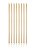Vela Palito Gigante Metalizada Dourada - 8 unidades - Rizzo - Imagem 1
