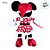 Pelúcia Minnie Com Vestido Poá Natal - 16cm - Disney Original - 01 Unidade - Cromus - Imagem 6