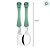 Kit Colher e Garfo Infantil - Stitch Verde - 1 unidade - Disney Original - Rizzo - Imagem 3