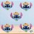 Aplique Imp EVA Relevo - Stitch Junino - 5 unidades - Disney Original - Rizzo - Imagem 1