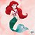 Painel Decorativo Relevo - Ariel - 28x54cm - 1 unidade - Disney Original - Rizzo - Imagem 1