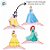 Decoração de Mesa - Princesas - 4 unidades - Disney Original - Rizzo - Imagem 2