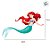 Mini Painel Decorativo Relevo - Ariel - 23x10cm - 1 unidade - Disney Original - Rizzo - Imagem 3