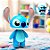 Boneco Stitch Articulado de Plástico com Comidinhas - 24cm - 1 unidade - Disney Original - Rizzo - Imagem 1