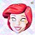 Máscara de Eva - Ariel - 1 unidade - Disney Original - Rizzo - Imagem 1