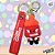 Chaveiro 3D Raiva - Divertidamente 2 - 7cm - 1 unidade - Disney Original - Rizzo - Imagem 1