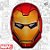 Máscara de EVA - Homem de Ferro Vingadores - 1 unidade - Disney Original - Rizzo - Imagem 1