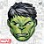 Máscara de EVA - Hulk - Vingadores - 1 unidade - Disney Original - Rizzo - Imagem 1