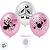Balão de Festa Decorado Minnie Mouse Rosa 9" - 25 unidades - Disney Original - Rizzo - Imagem 2