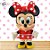Boneca Articulada Minnie Mouse de Vinil - 12cm - 1 unidade - Disney Original - Rizzo - Imagem 1