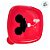 Pote com Válvula Quadrado - Mickey Vermelho - 170ml - 8x8cm - 1 unidade - Disney Original - Rizzo - Imagem 2