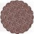 Fundo Rendado Redondo Marrom - 100 unidades - Cromus - Rizzo - Imagem 1