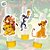 Mini Personagens Decorativos - Rei Leão - 12 unidades - Disney Original - Rizzo - Imagem 1
