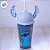 Copo de Plástico com Tampa e Canudo Orelha Stitch - 500ml - 1 unidade - Disney Original - Plasútil - Imagem 1