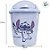 Lixeira com Tampa - Stitch - 3,9l - 27x20cm - 1 unidade - Disney Original - Rizzo - Imagem 3