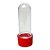Mini Tubete Para lembrancinha Cristal Com Tampa Vermelha - 8cm - 10 unidades - Rizzo - Imagem 4