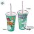 Kit Copo com Canudo e Giz - Wish Verde - 1 unidade - Rizzo - Imagem 2