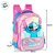 Mochila Escolar - Stitch Roxa - 1 unidade - Disney Original - Rizzo - Imagem 4